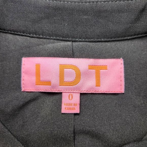 New LDT Adrienne Button Front Belted Midi Shirt Dress - Picture 9 of 10